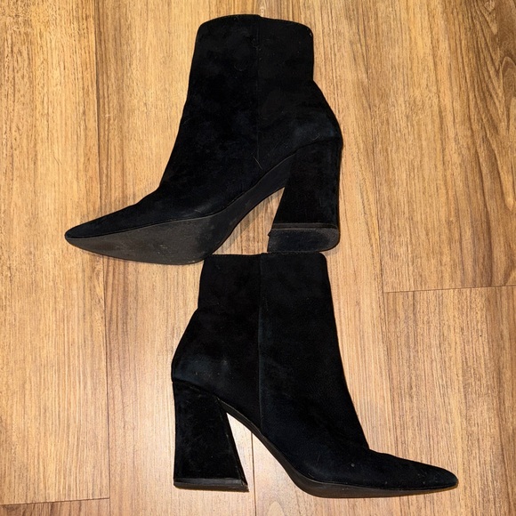 Jeffrey Campbell Suede Black Women's Ankle Boots - Picture 6 of 6
